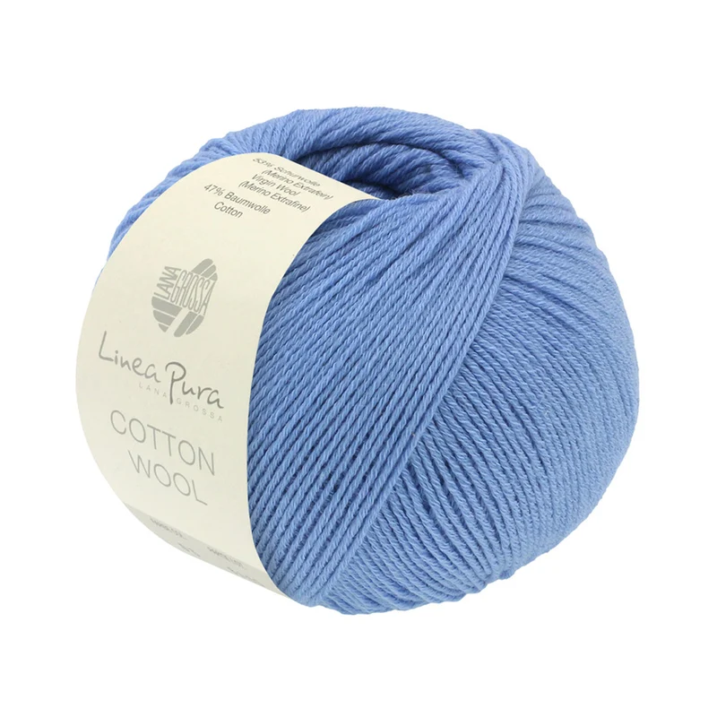 Lana Grossa Cotton Wool 004 Blauw