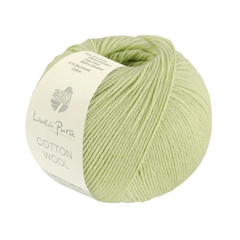 Lana Grossa Cotton Wool 025 Lime groen