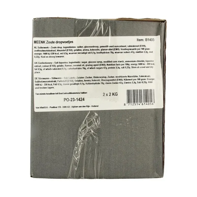 Meenk Zoute drop voetjes 4 kg