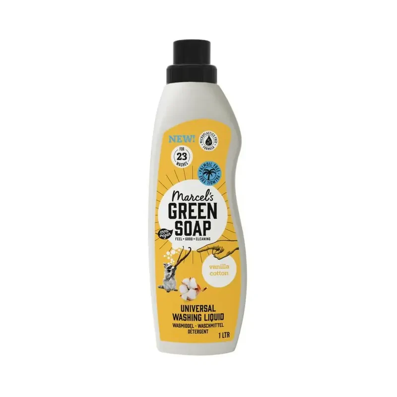 Marcels Green Soap Wasmiddel univers vanil & katoen 1 liter