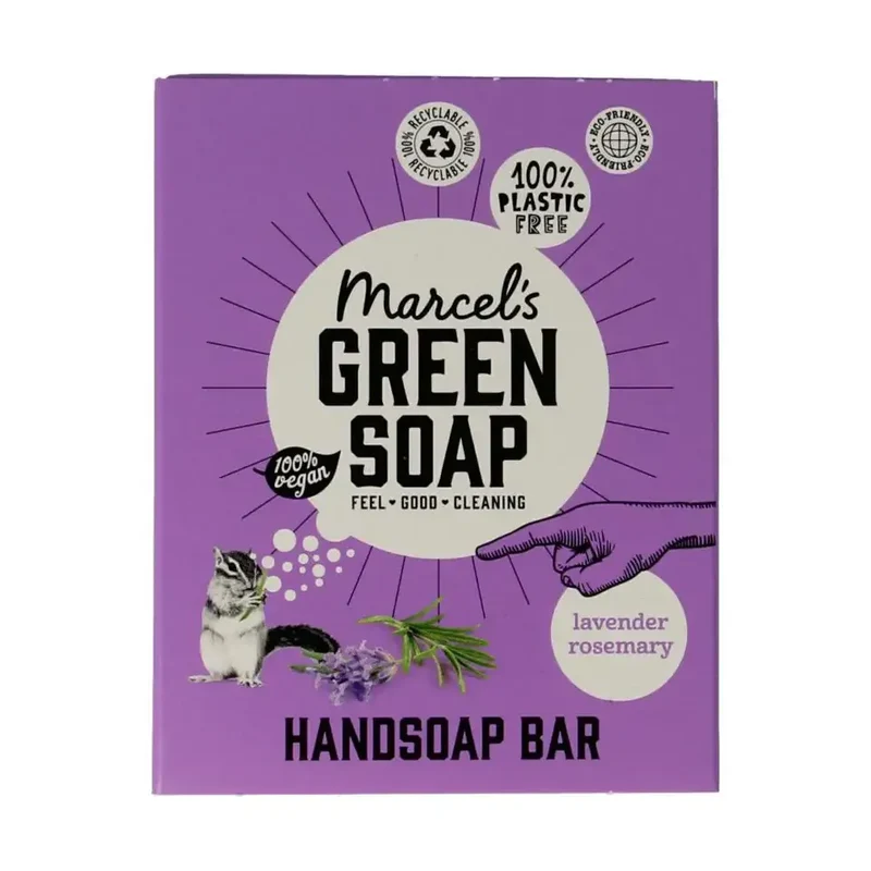 Marcels Green Soap Handzeep bar lavender & rosemary 90 gram