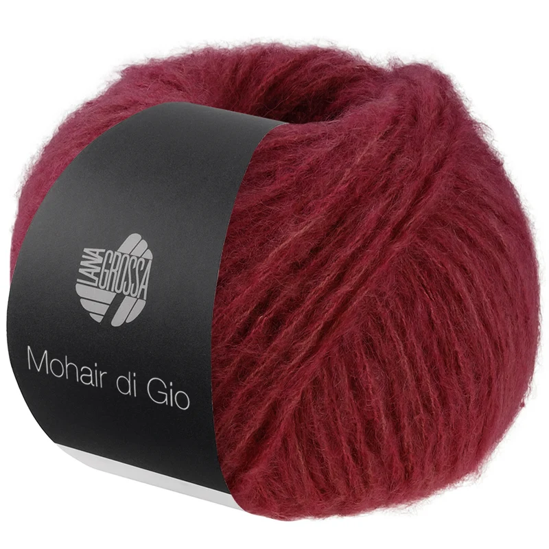 Lana Grossa Mohair Di Gio 018 Donkerrood