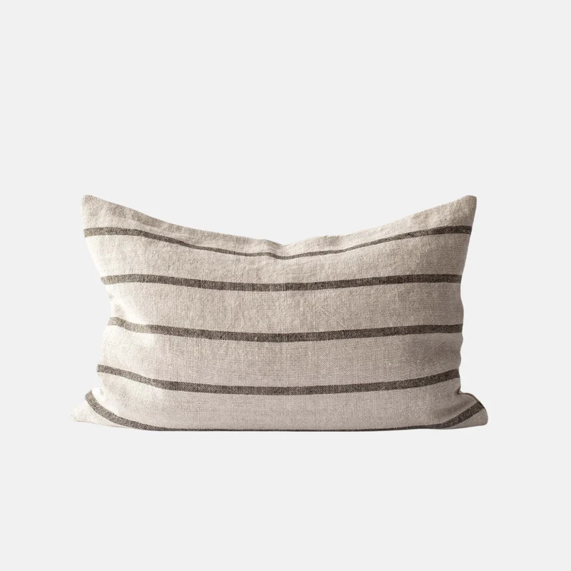 Kussenhoes Melvin Taupe Stripe