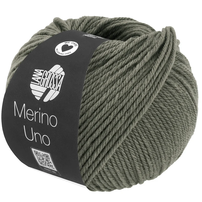 Lana Grossa Merino Uno 092 Grijsgroen