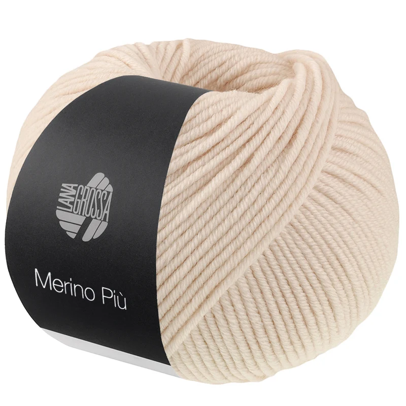 Lana Grossa Merino Piú 001 Lichtbeige