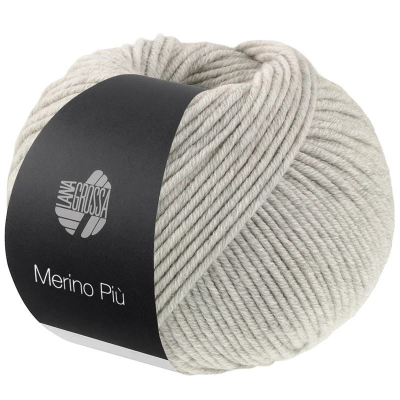 Lana Grossa Merino Piú 025 Lichtgrijs
