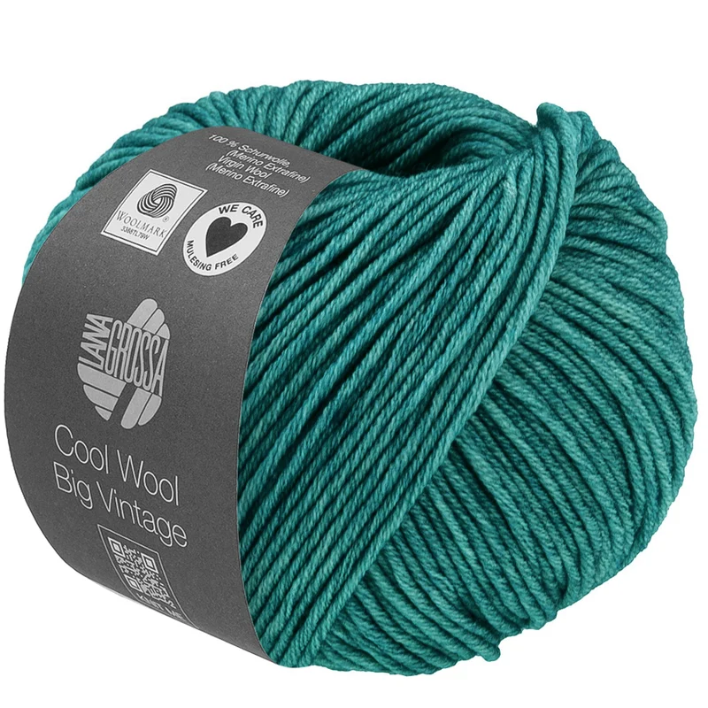 Lana Grossa Cool Wool Big Vintage 7198 Petrolgroen