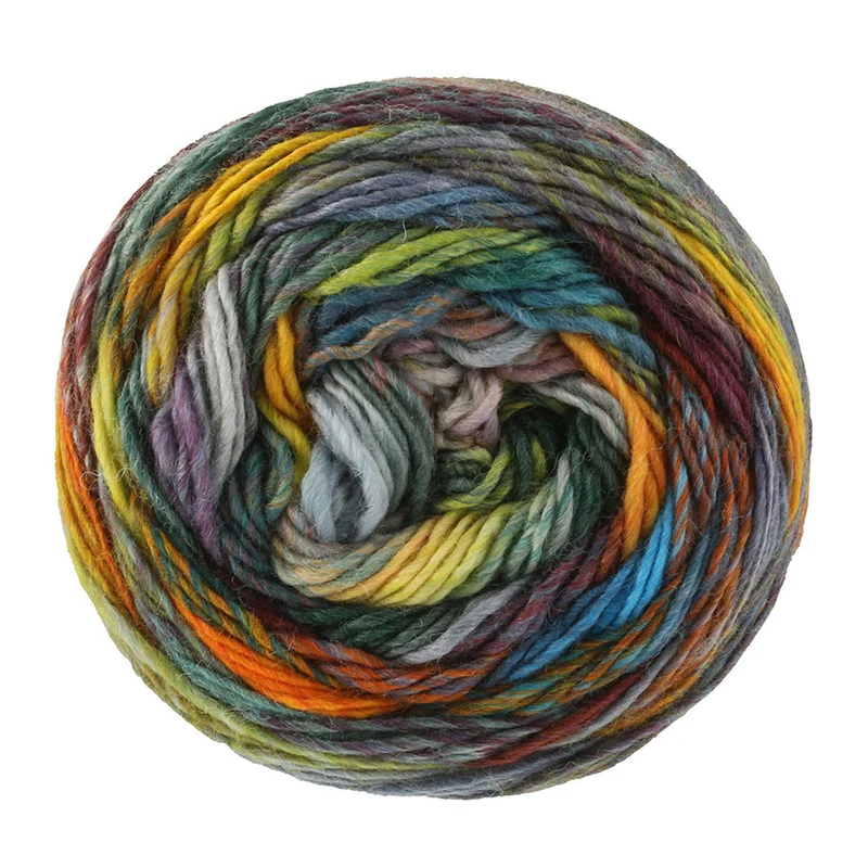 Lana Grossa Colorissimo 223 Bordeaux/Grijs/Geel/Oranje/Olijf/Donker-/Lichtgroen/Wijnrood/Petrolblauw/Jeans