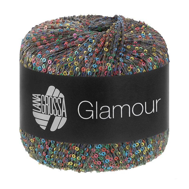 Lana Grossa Glamour 107 Donkerblauw/-grijs