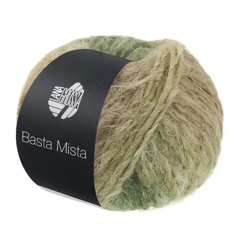 Lana Grossa Basta Mista 120 Jade/Grijs-/Resedagroen/Camel/Taupe