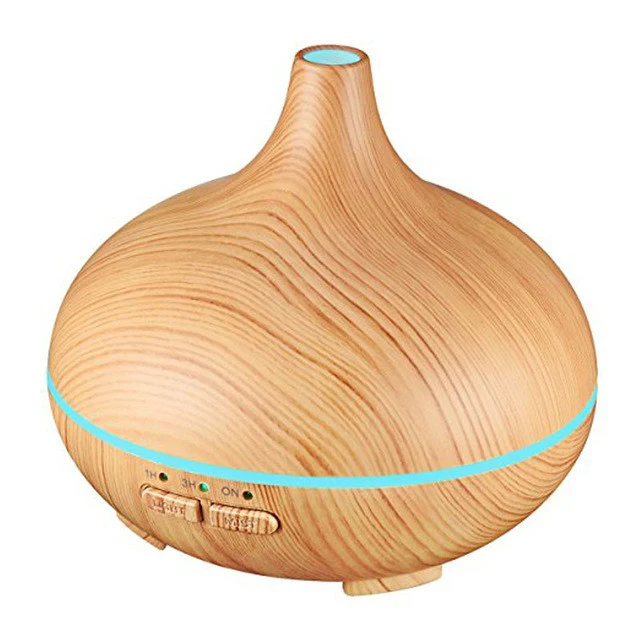 150ml Aroma Essential Oil Diffuser Ultrasonic Air Humidifier with 4 Timer Settings 7 Color Changing LED lamp Whole House Humidi