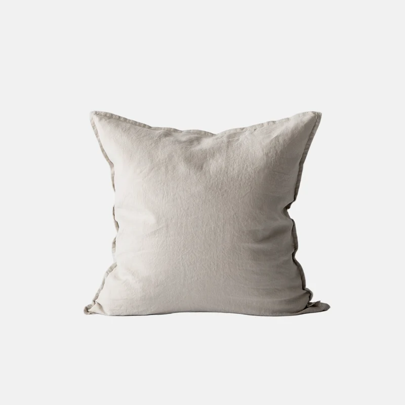 Kussenhoes linnen 50x50 - Warm grey