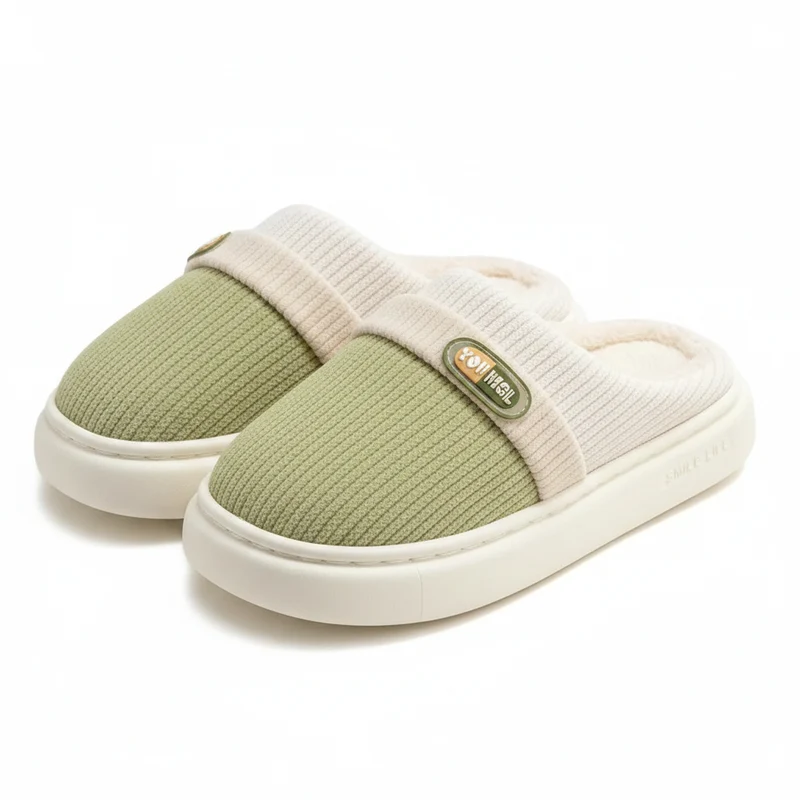 Comfortabele katoenen pantoffels voor dames voor ultieme ontspanning.