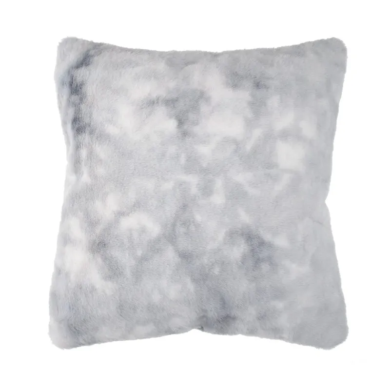 Rumba kussen – Zilvergrijs met zachte touch en tie-dye structuur