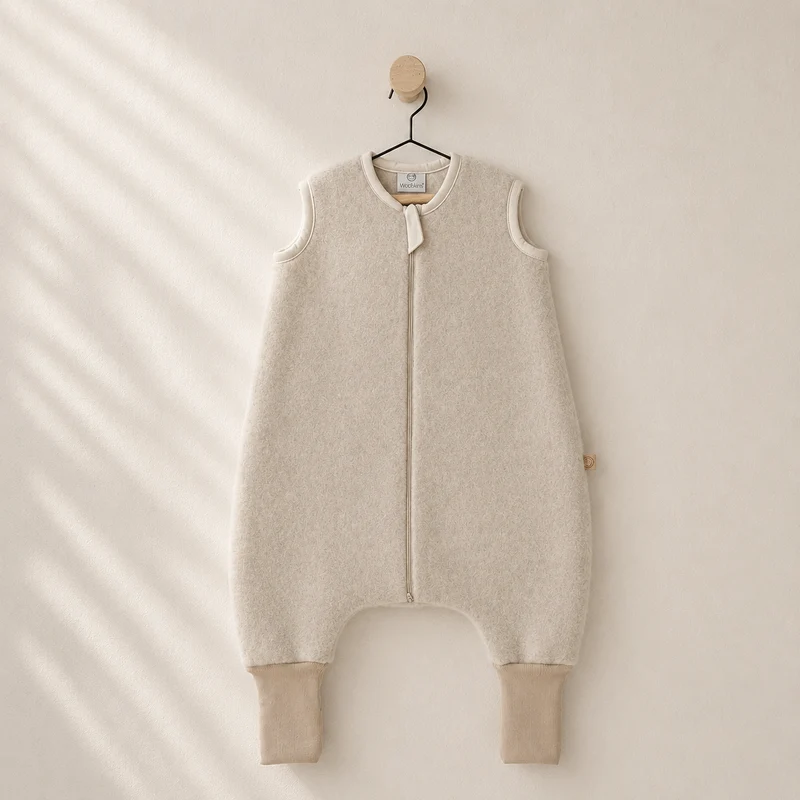 Wollen Slaapzak met Voetjes voor Baby & Peuter | Felted