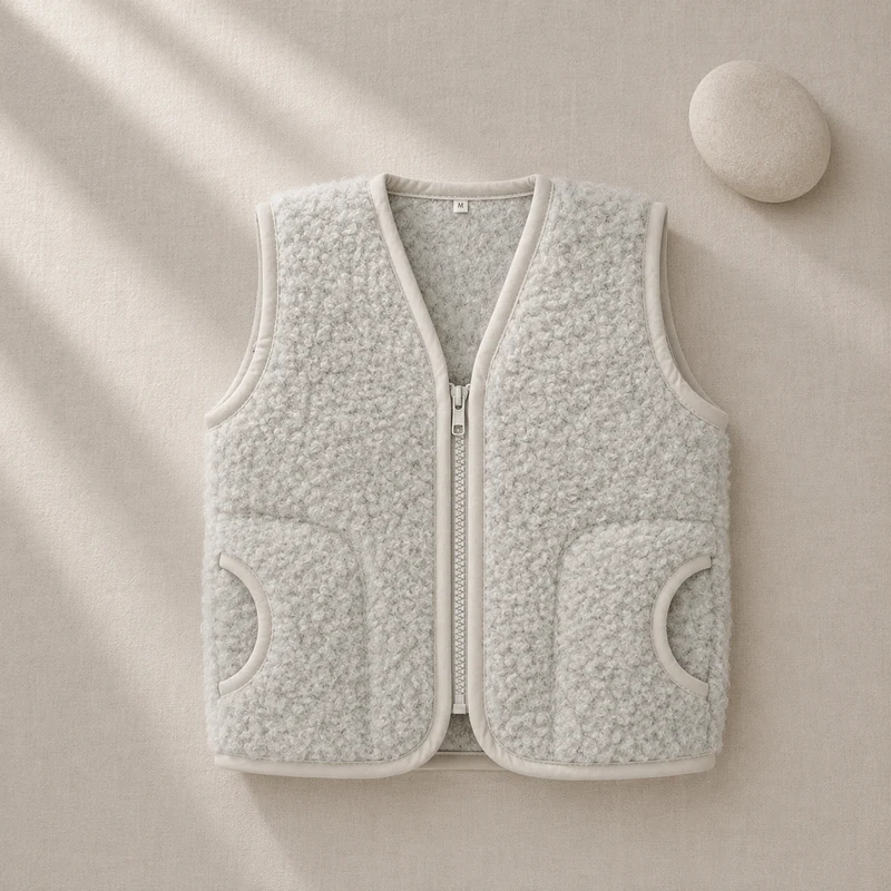 A Basic Brand – Wollen Kinder Bodywarmer