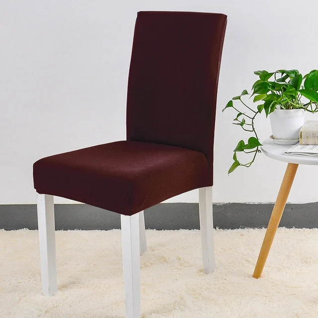Spandex Chair Cover Stretch Elastic Dining Seat Cover for Banquet Wedding Restaurant Hotel Anti-dirty Removable housse de chaise
