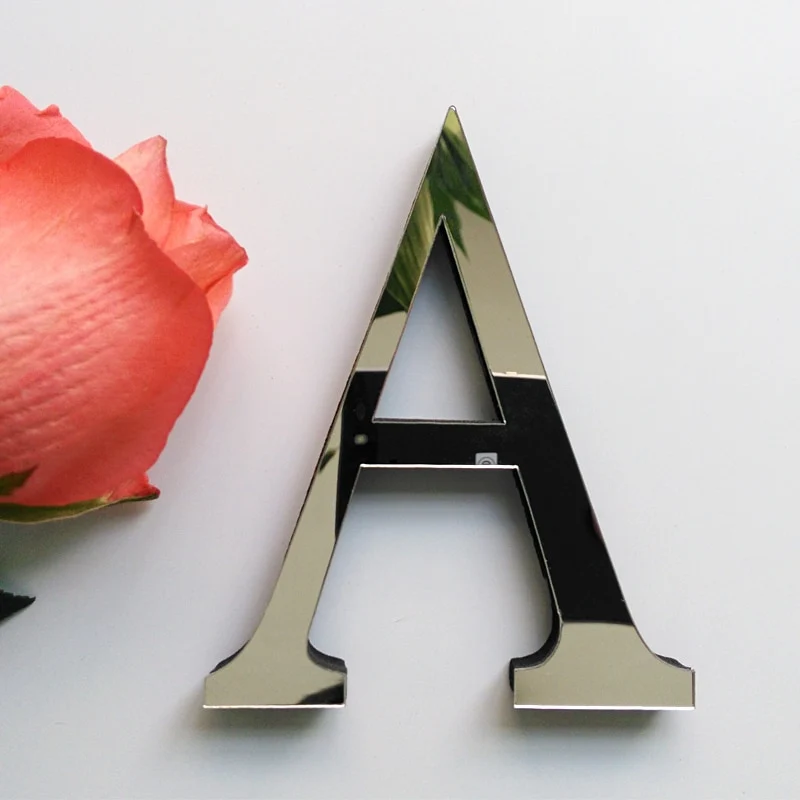 2019 new diy wall stickers 3d sticker acrylic decoration wedding gift love letters decorative Alphabet wall decor