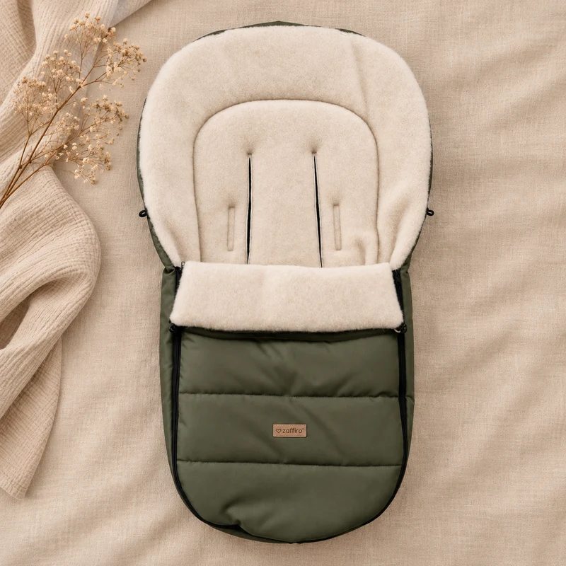Wollen Voetenzak Baby 0-12 maanden voor Kinderwagen | Zaffiro Classic Scandi