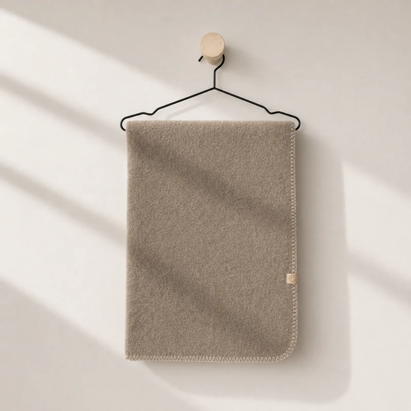 Wollen Babydeken van Zuiver Scheerwol | Felted lichte stiksel