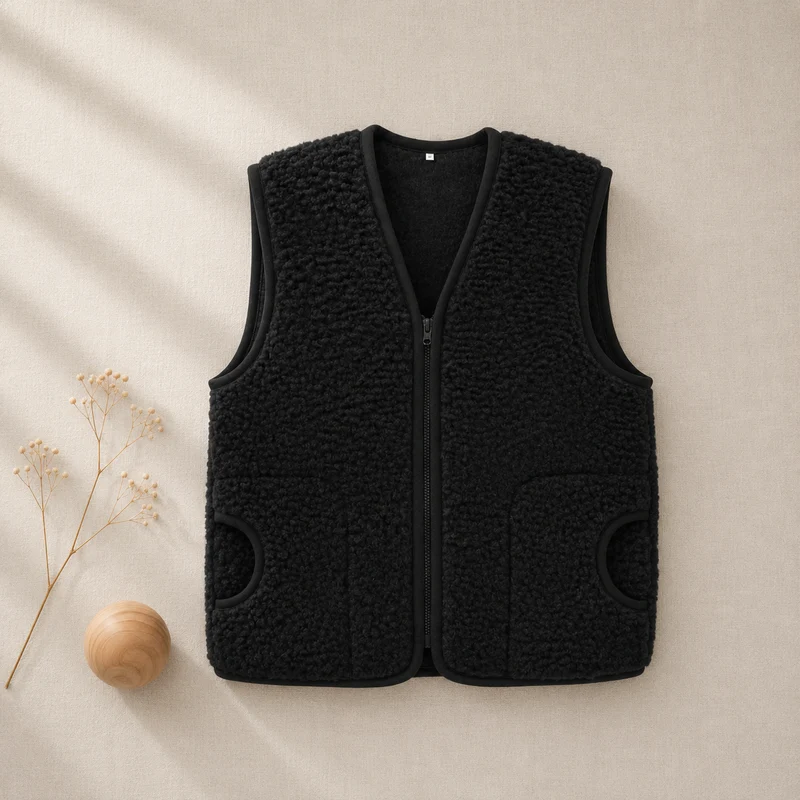 Wollen Bodywarmer van Scheerwol voor Volwassenen | A Basic Brand
