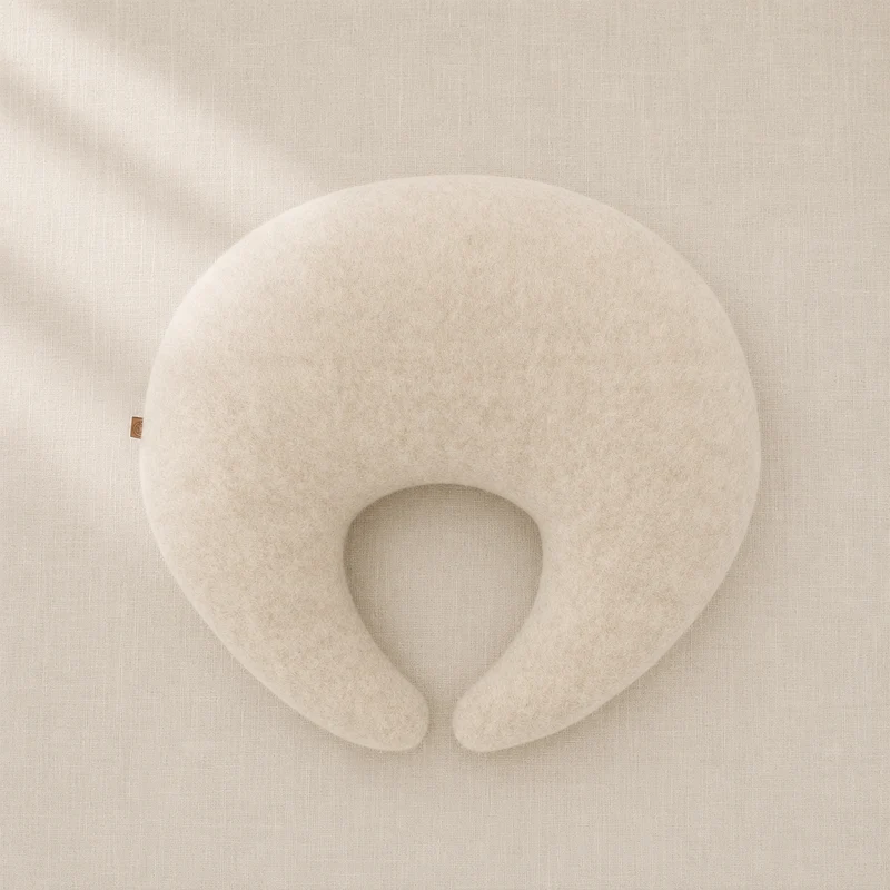 Wollen Voedingskussen voor Baby | Felted