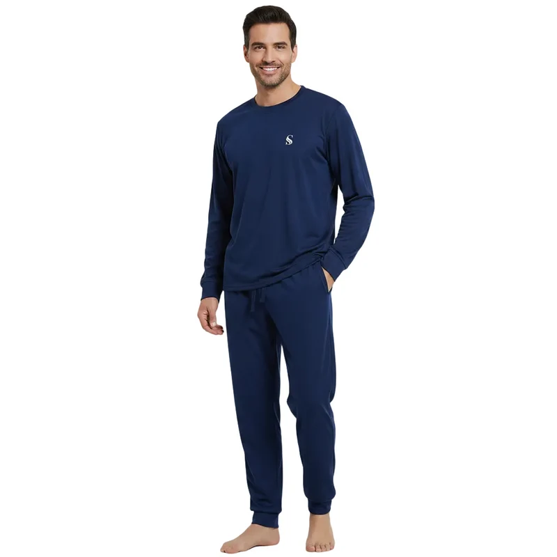 Hoogwaardige herenpyjamaset – Zachte, comfortabele nachtkleding voor een goede nachtrust.
