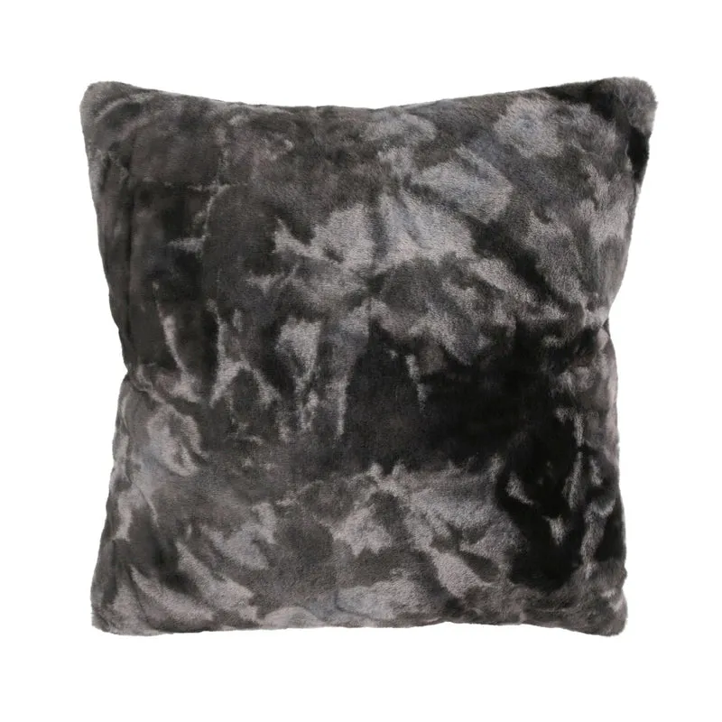 Rumba kussen – Grijs met zachte touch en tie-dye look