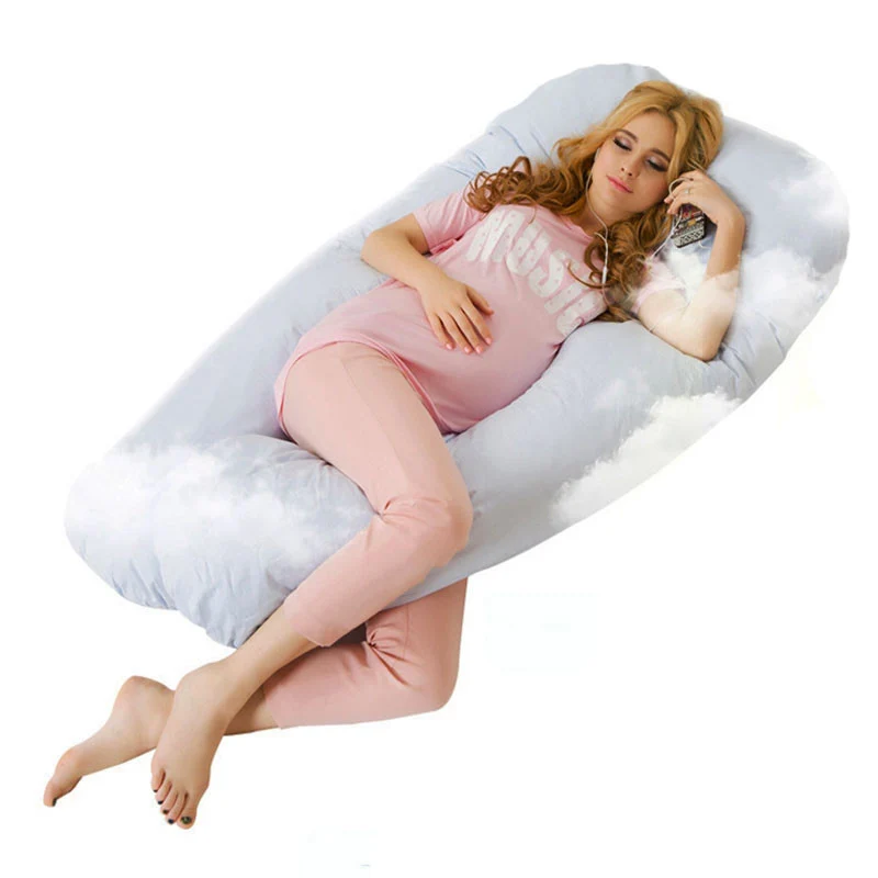 Comfortable Pregnancy U type Pillows Maternity big U Shaped Body Pillows Body Pregnancy Pillow For Side Sleeper Removable Cover