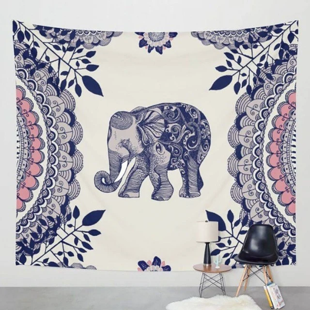 1Ps Bohemia Mandala Blankets Tapestry Elephant Wall Hanging wandbehang gobelin Blanket Dorm Home Decor mantas mandalas