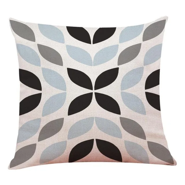 2018 Pillow Case 45*45 Home Decor Cushion Cover Simple Geometric Throw Pillowcase Pillow Covers Free Shipping NEW DE29
