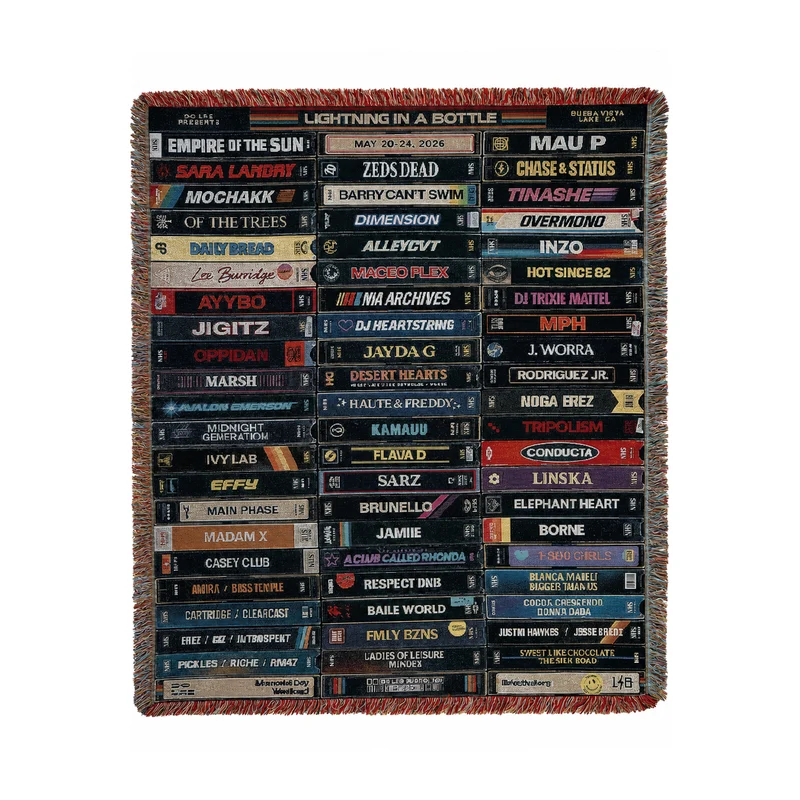 LIB 2026 VHS LINE UP WOVEN BLANKET