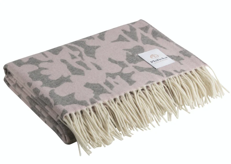 Cassia kasjmier plaid roze - grijs