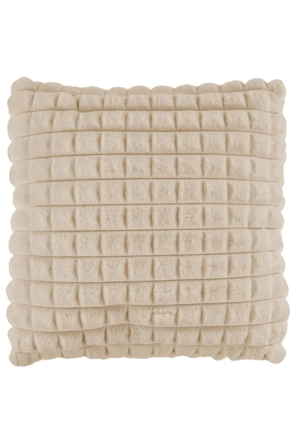 Harmony kussen – Beige met gewatteerde structuur en heerlijk zacht