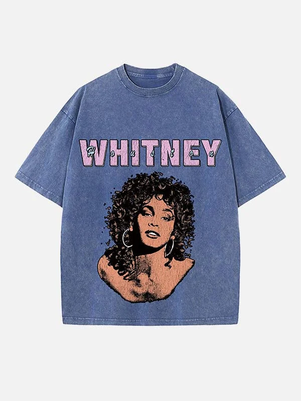 Y2K soul diva print round neck t-shirt