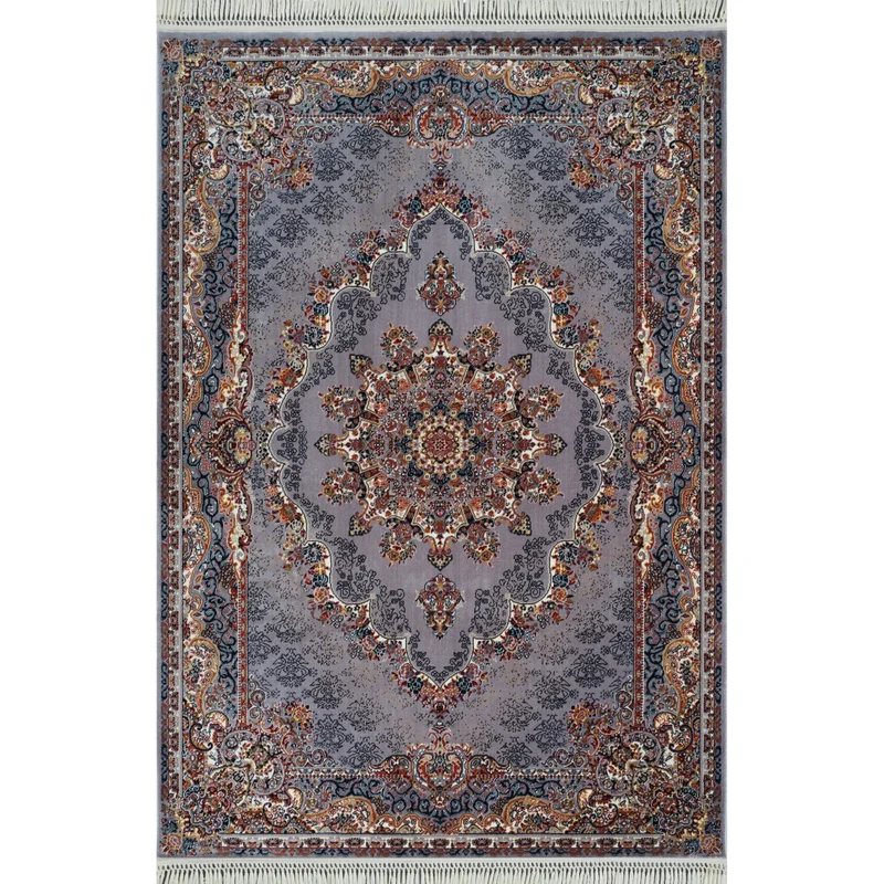 Tabriz Oosters Vloerkleed – Grijs – Klassiek Vintage Laagpolig Tapijt