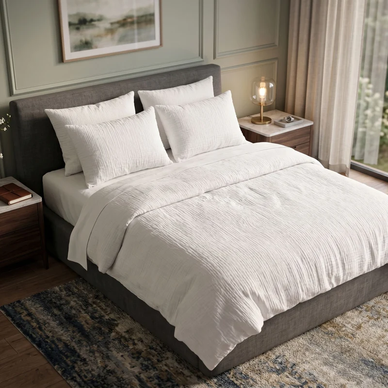 Ten Cate dekbedovertrek - mousseline - 240x200/220 - wit