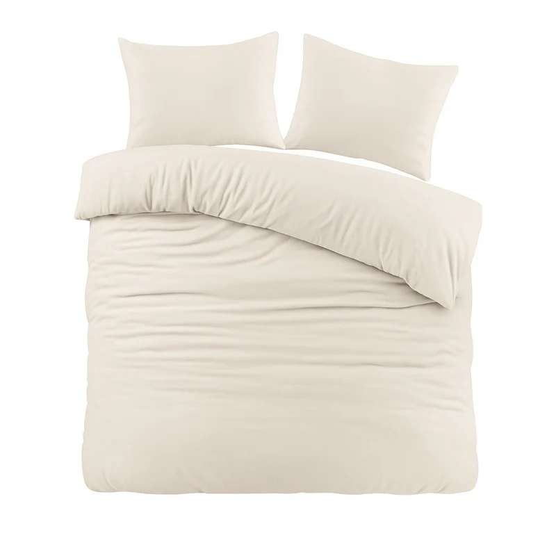 Ten Cate dekbedovertrek flanel - 140x200/220 - beige