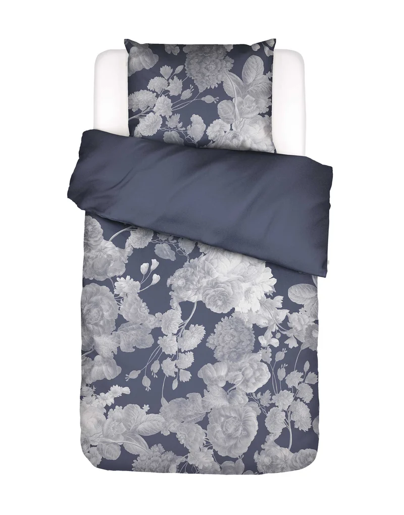 Essenza Eunice dekbedovertrek - Eenpersoons – 140x200/220 cm - Nightshadow blue