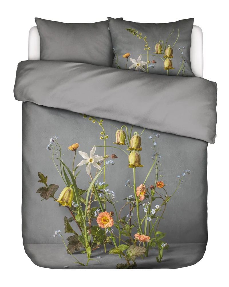 Essenza Ficaria dekbedovertrek - Lits-Jumeaux XL – 260x200/220 cm - Grijs