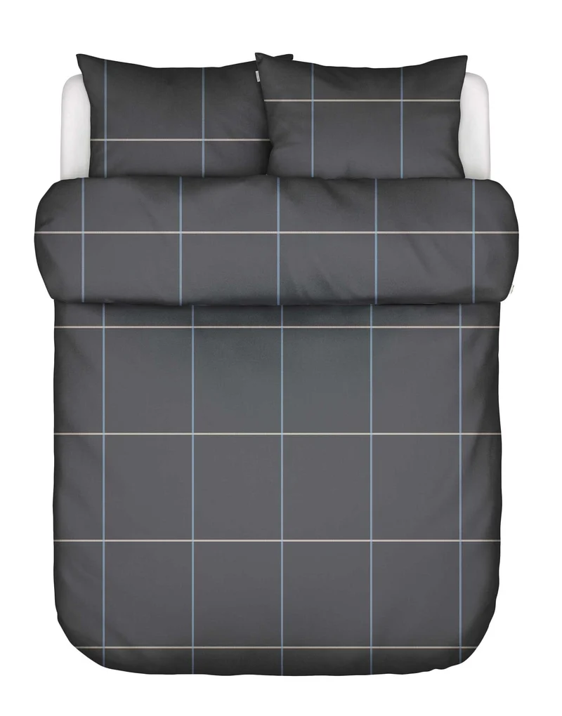 Marc O'Polo Suvie dekbedovertrek - Lits-Jumeaux - 240x200/220 cm - Antraciet