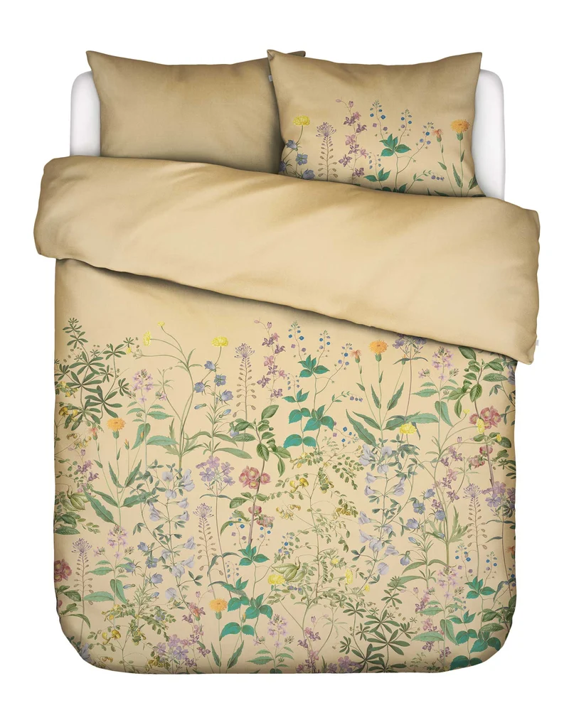 Essenza Augustina dekbedovertrek - Lits-Jumeaux - 240x200/220 cm - Yellow straw