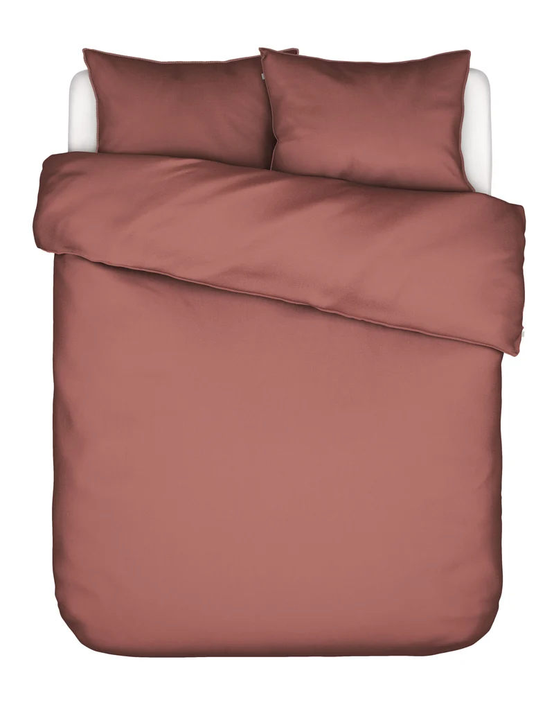 Essenza Minte dekbedovertrek - Tweepersoons – 200x200/220 cm - Dusty rose