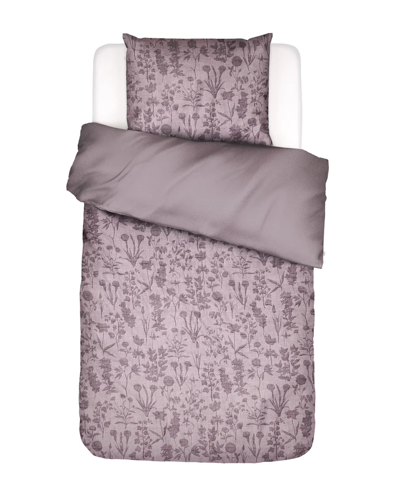 Essenza Maribel dekbedovertrek - Eenpersoons – 140x200/220 cm - Pale purple