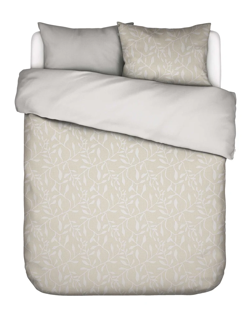Essenza Willow dekbedovertrek - Tweepersoons – 200x200/220 cm - Stone gray