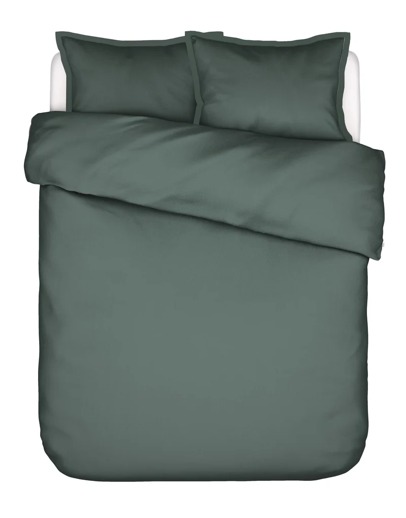 Essenza Aziza dekbedovertrek - Lits-Jumeaux XL – 260x200/220 cm - Balsam green