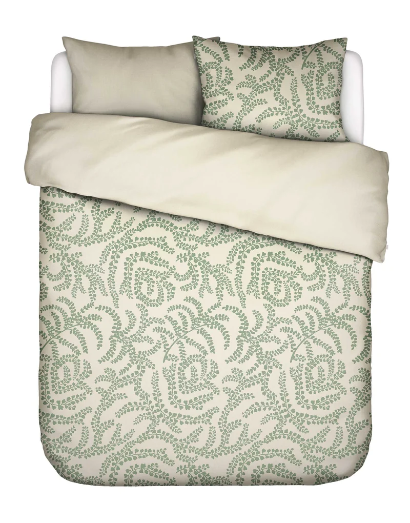 Essenza Eleria dekbedovertrek - Lits-Jumeaux - 240x200/220 cm - Groen