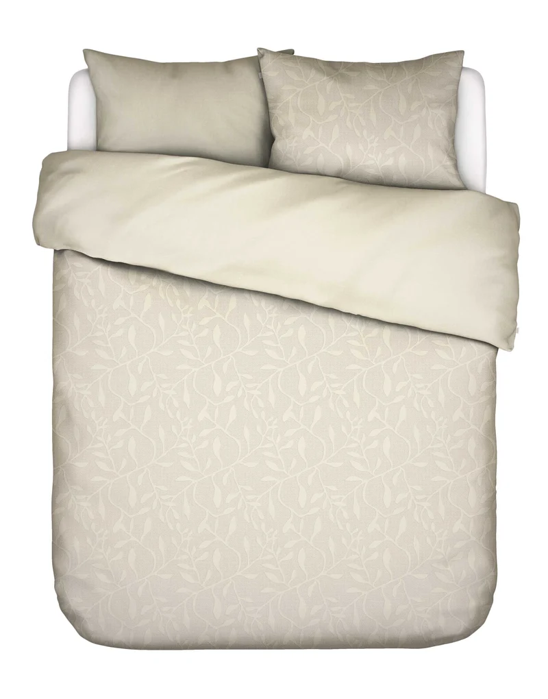 Essenza Willow dekbedovertrek - Lits-Jumeaux XL – 260x200/220 cm - Vanille