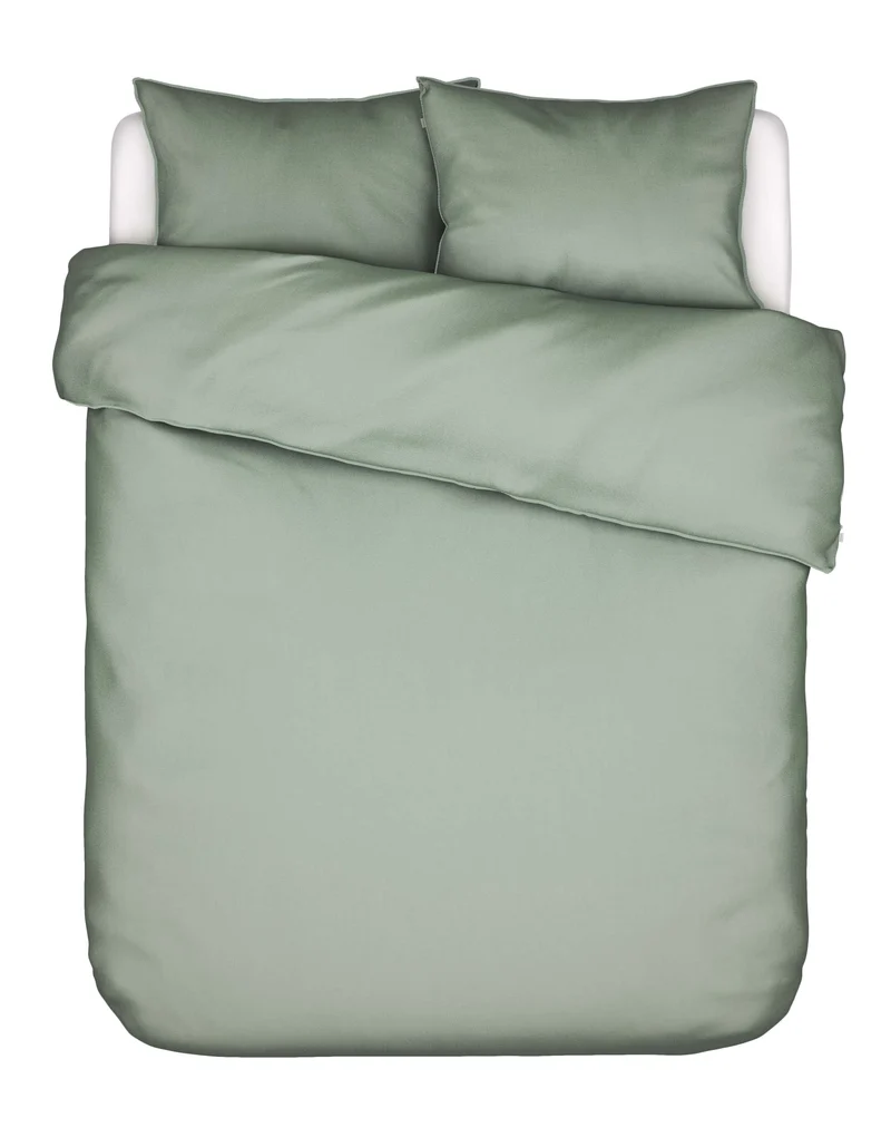 Essenza Minte dekbedovertrek - Lits-Jumeaux XL – 260x200/220 cm - Dusty green
