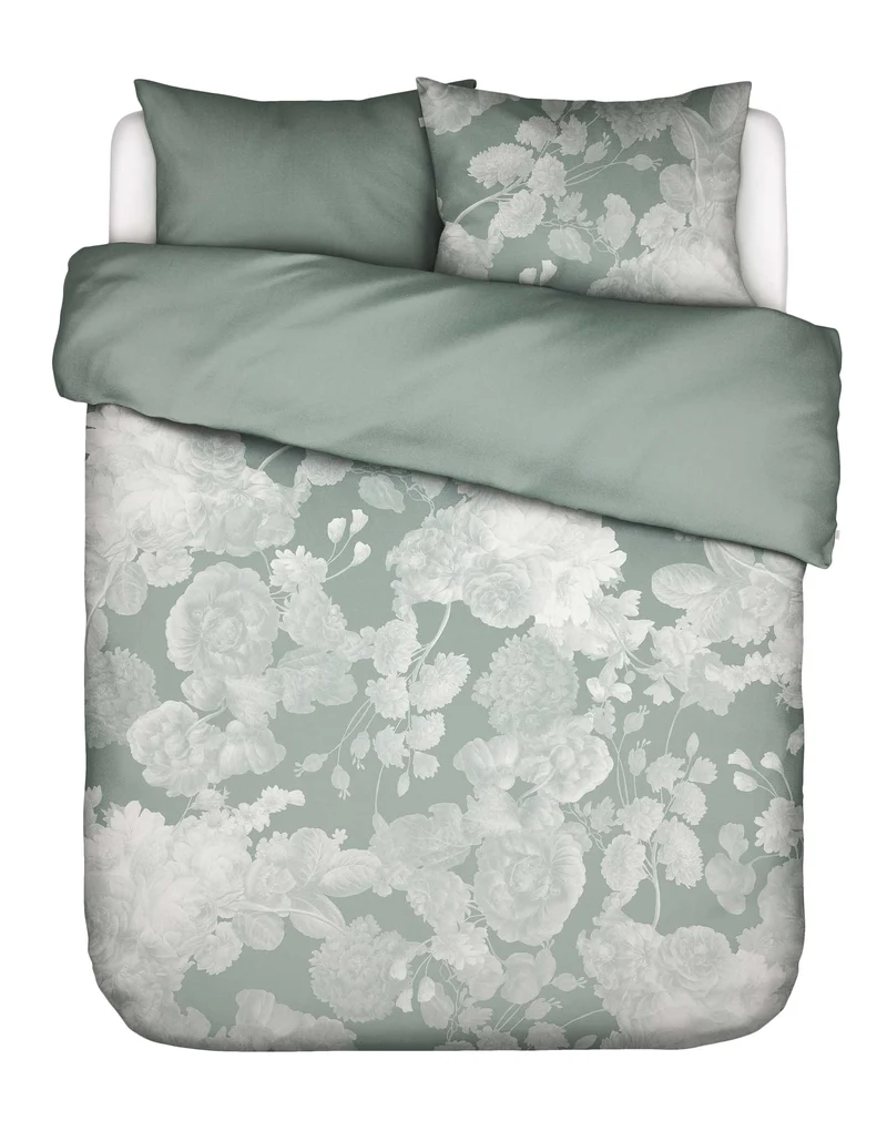 Essenza Eunice dekbedovertrek - Lits-Jumeaux - 240x200/220 cm - Dusty teal